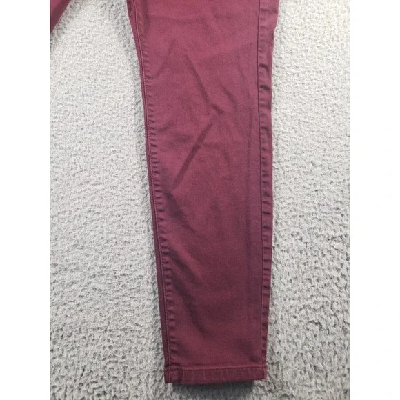 Jennifer Lopez Jeans Womens Size 16 W Skinny Burgundy Denim Jegging Casual 36x29 - Picture 3 of 15